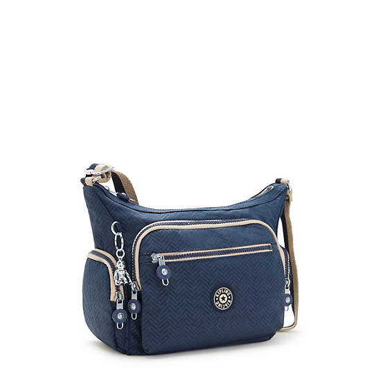 Kipling Gabbie Small Printed Crossbody Táska Kék | HU 1148ZU